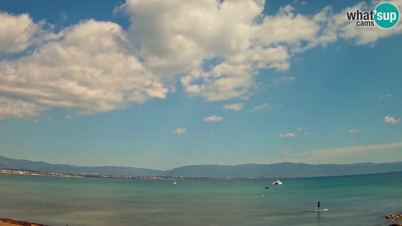 Webcam Cagliari Windsurf Club – Spiaggia del Poetto in diretta