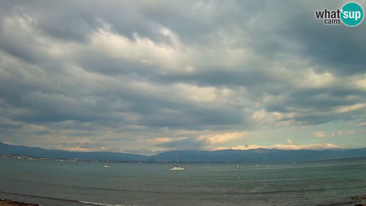 Webcam Cagliari Windsurf Club – Plage du Poetto en direct