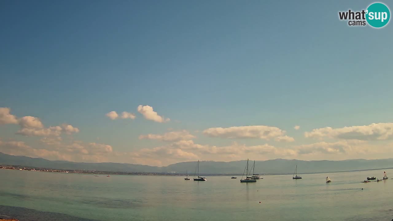 Webcam Cagliari Windsurf Club – Playa del Poetto en directo