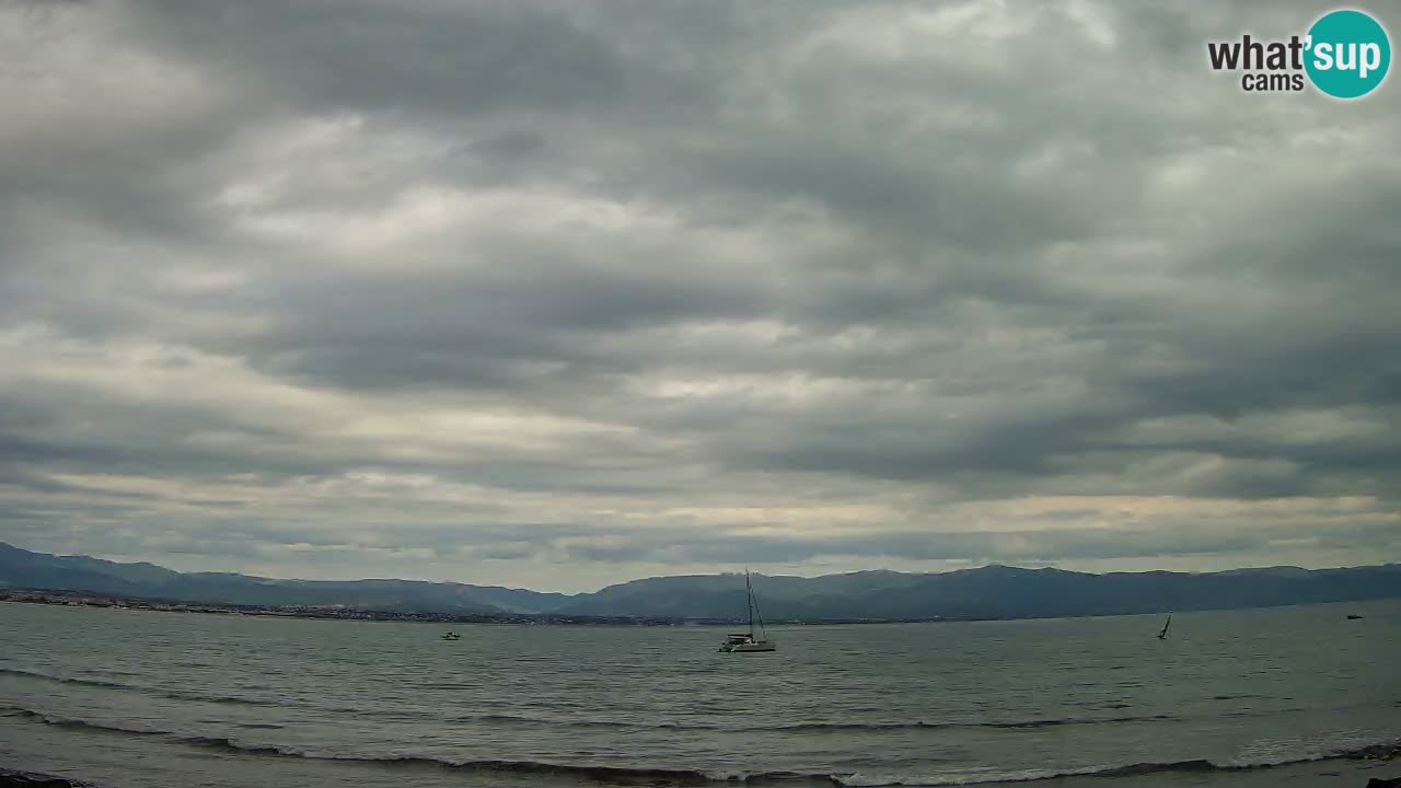 Web kamera Cagliari Windsurf Club – Poetto plaža uživo