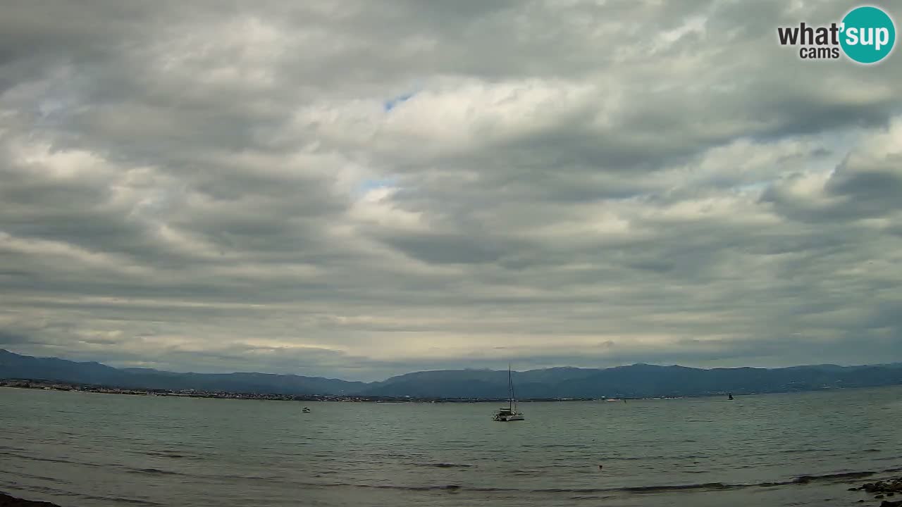 Web kamera Cagliari Windsurf Club – Poetto plaža uživo