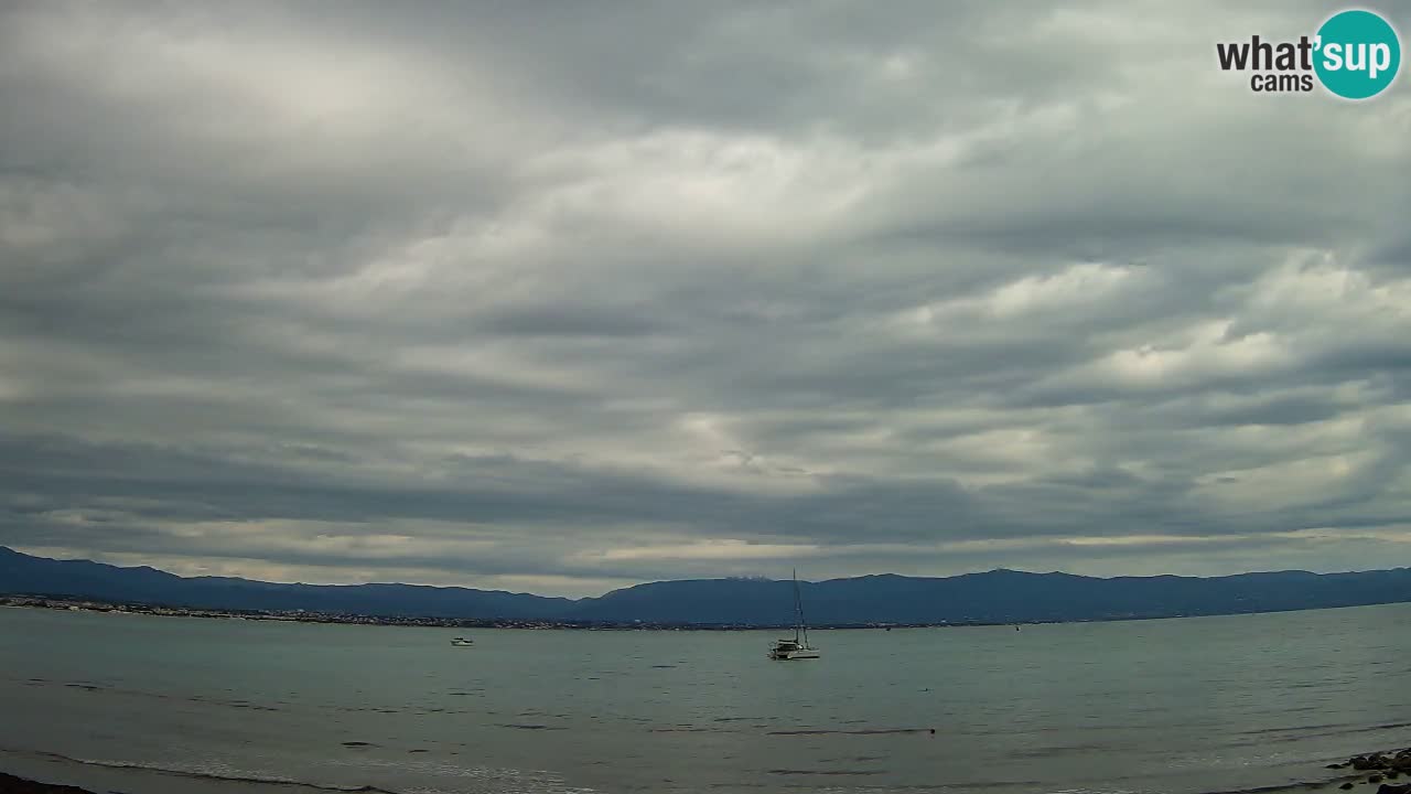 Webcam Cagliari Windsurf Club – Playa del Poetto en directo
