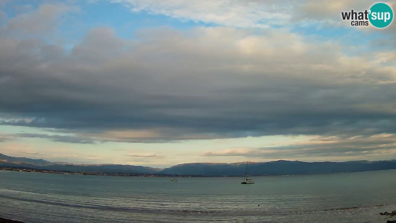 Webcam Cagliari Windsurf Club – Playa del Poetto en directo