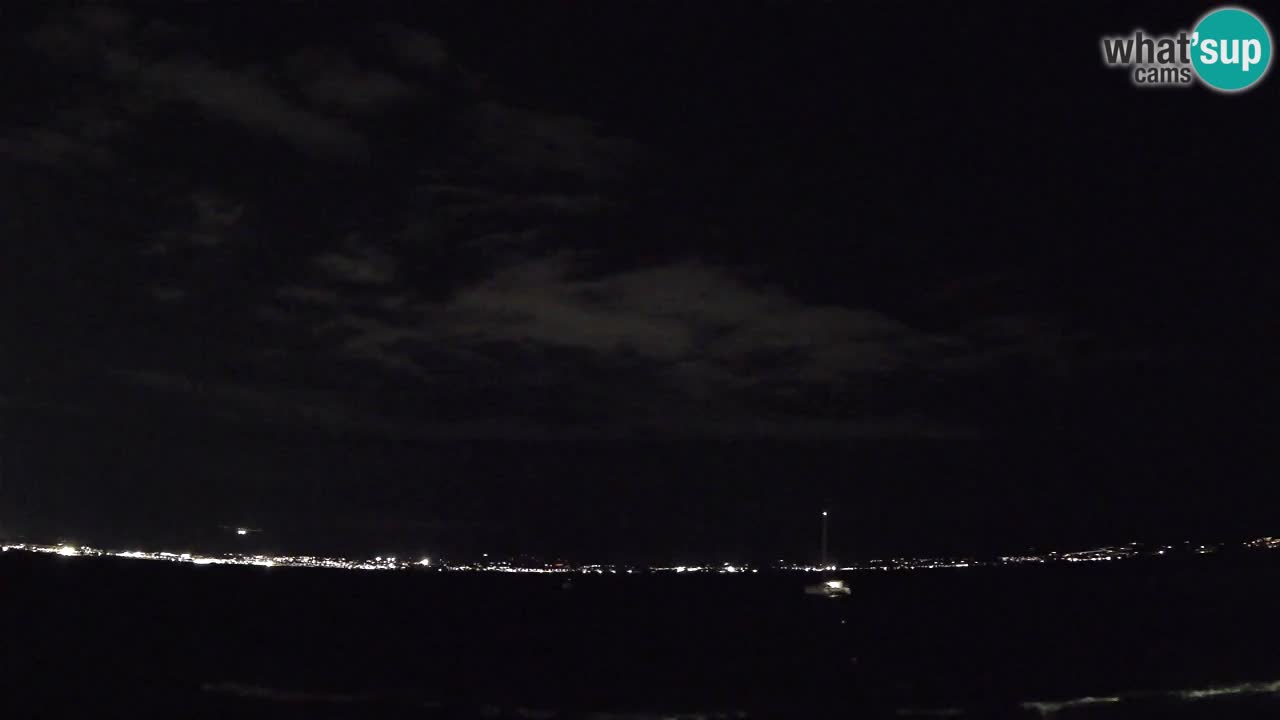 Spletna kamera Cagliari Windsurf Club – Pogled v živo s plaže Poetto