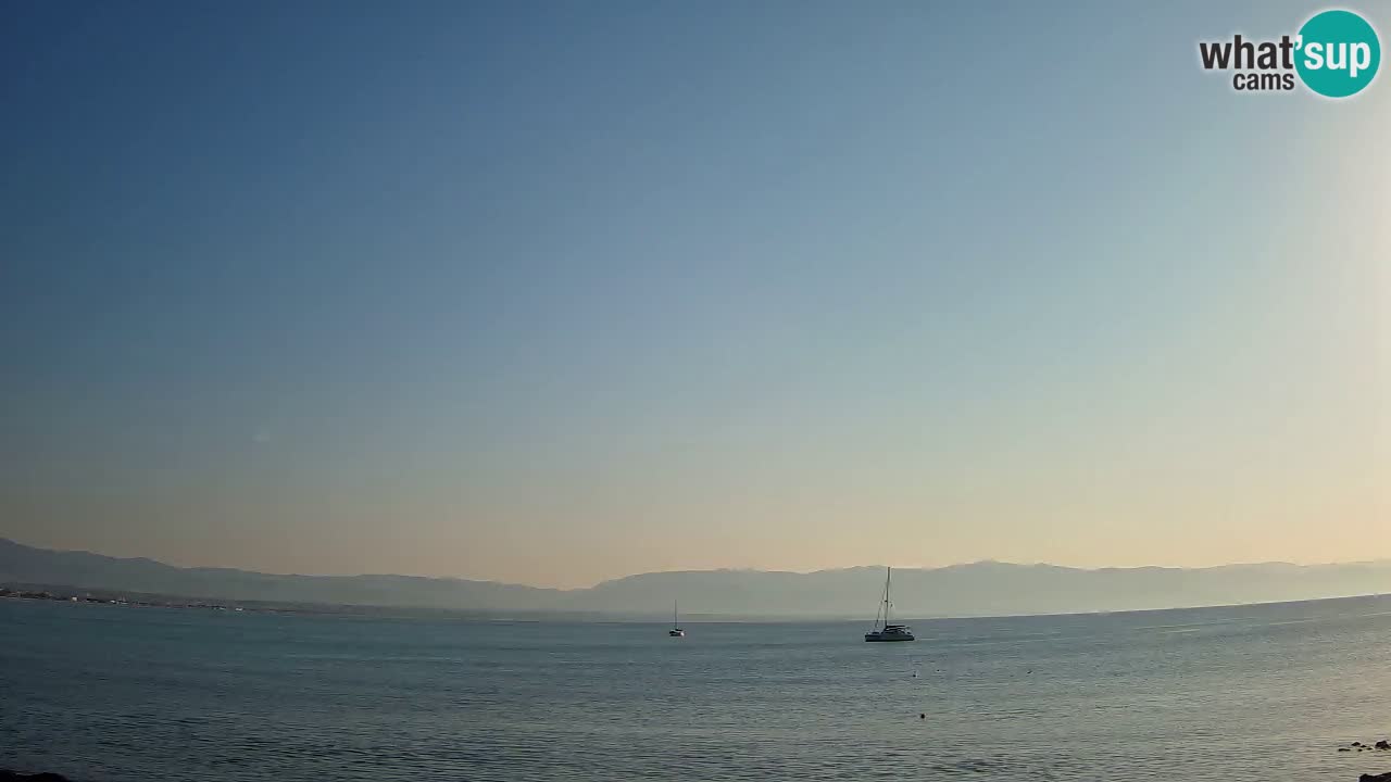 Spletna kamera Cagliari Windsurf Club – Pogled v živo s plaže Poetto