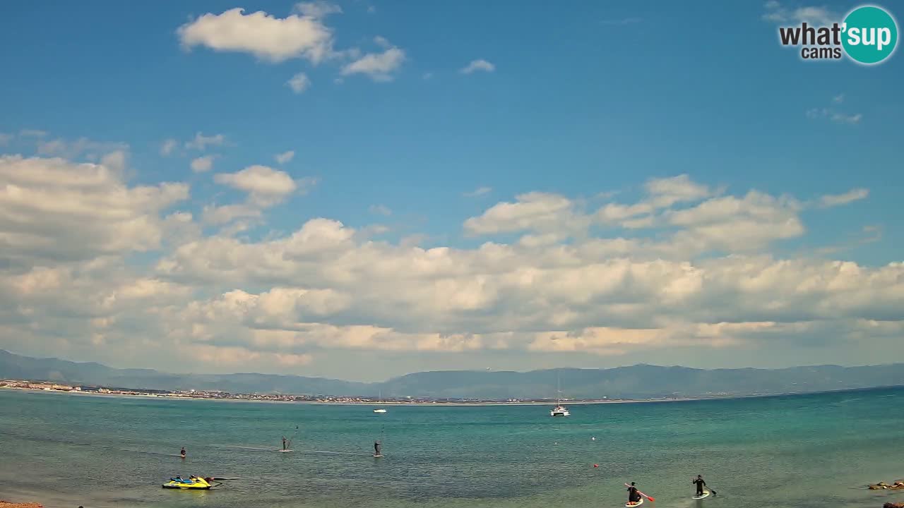 Webcam Cagliari Windsurf Club – Spiaggia del Poetto in diretta