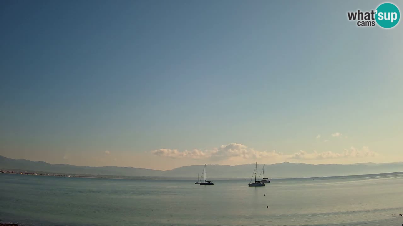 Web kamera Cagliari Windsurf Club – Poetto plaža uživo