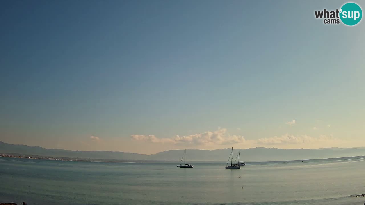 Web kamera Cagliari Windsurf Club – Poetto plaža uživo