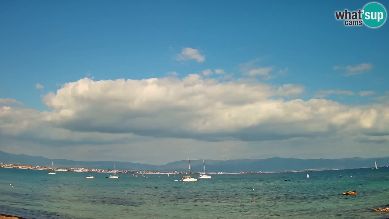 Spletna kamera Cagliari Windsurf Club – Pogled v živo s plaže Poetto