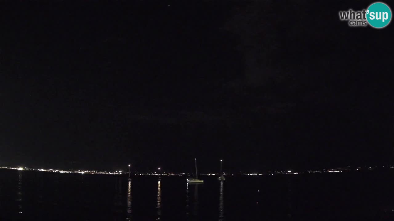 Spletna kamera Cagliari Windsurf Club – Pogled v živo s plaže Poetto