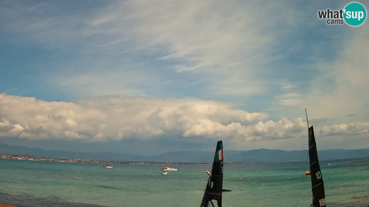 Web kamera Cagliari Windsurf Club – Poetto plaža uživo