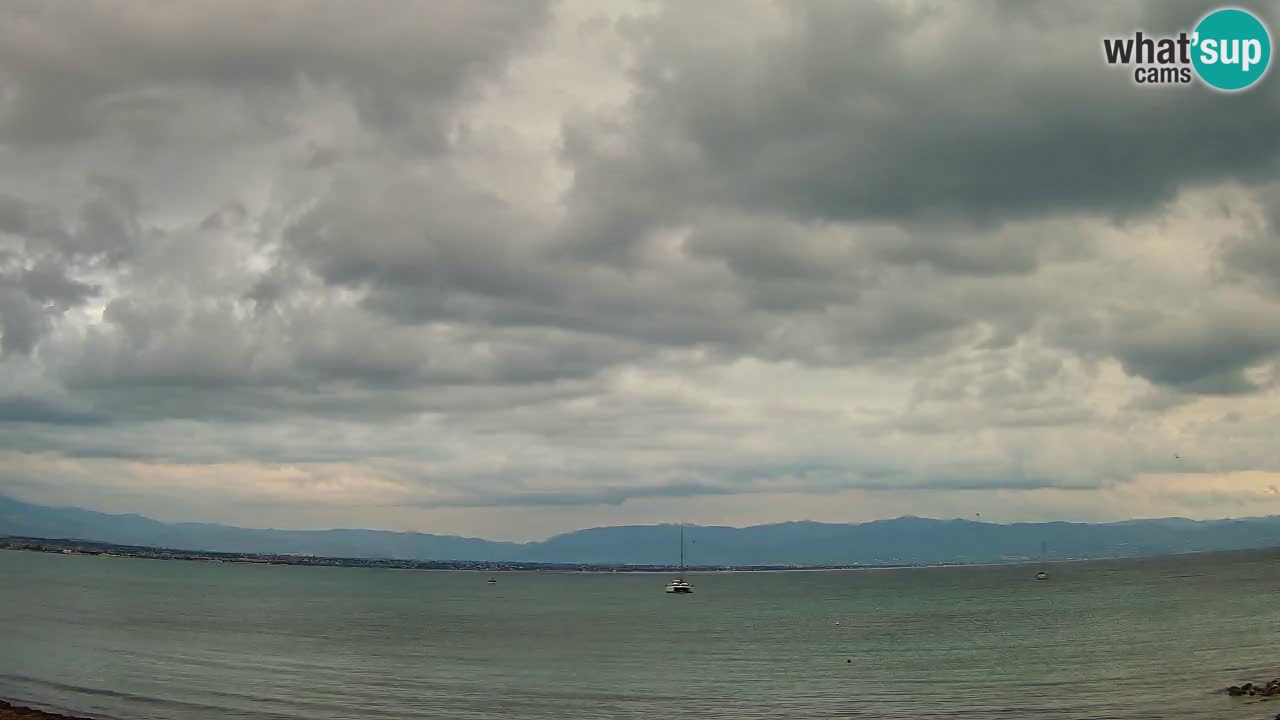 Spletna kamera Cagliari Windsurf Club – Pogled v živo s plaže Poetto