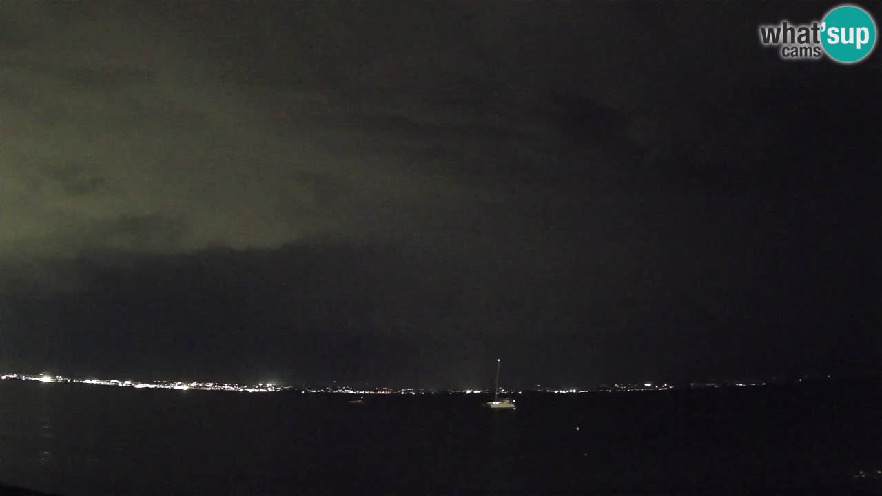 Spletna kamera Cagliari Windsurf Club – Pogled v živo s plaže Poetto