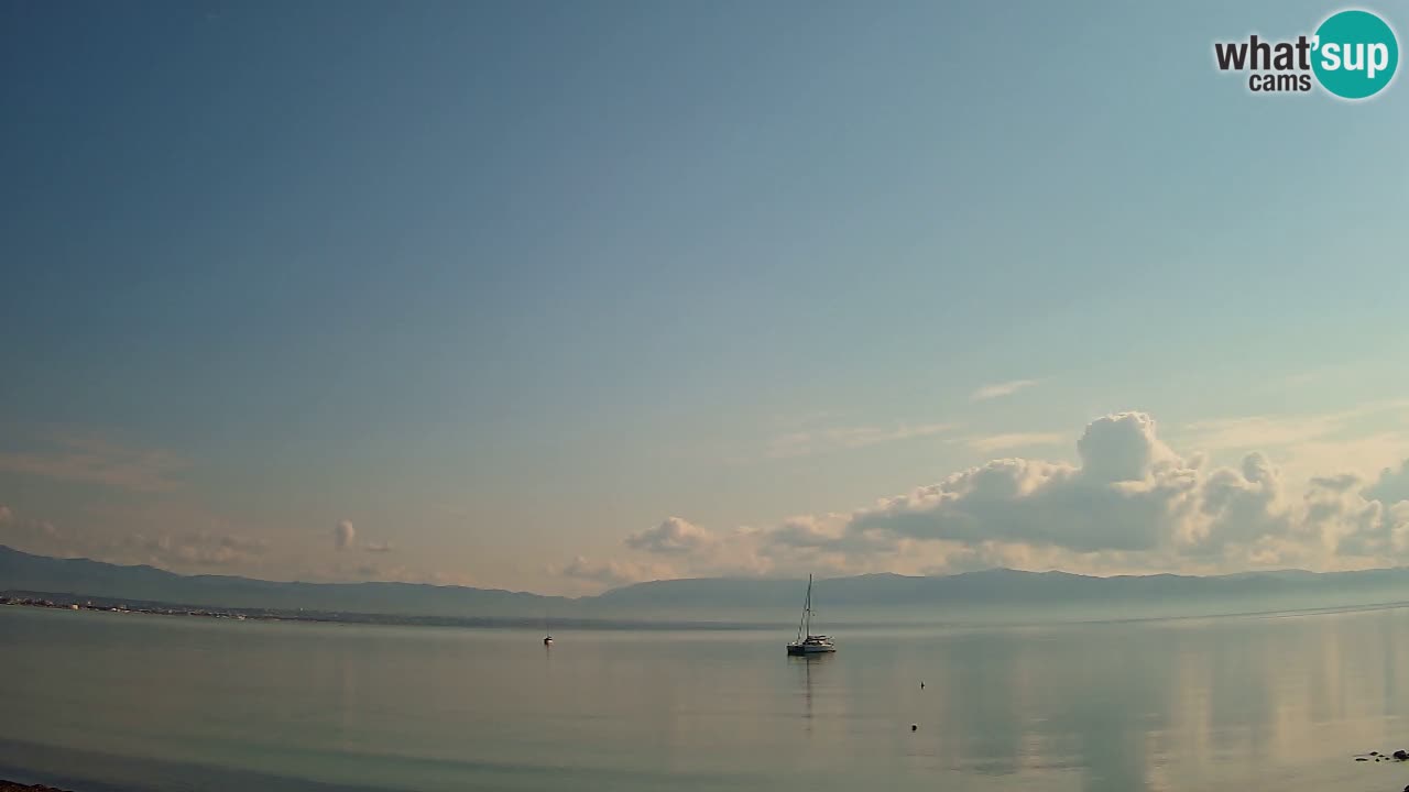 Spletna kamera Cagliari Windsurf Club – Pogled v živo s plaže Poetto