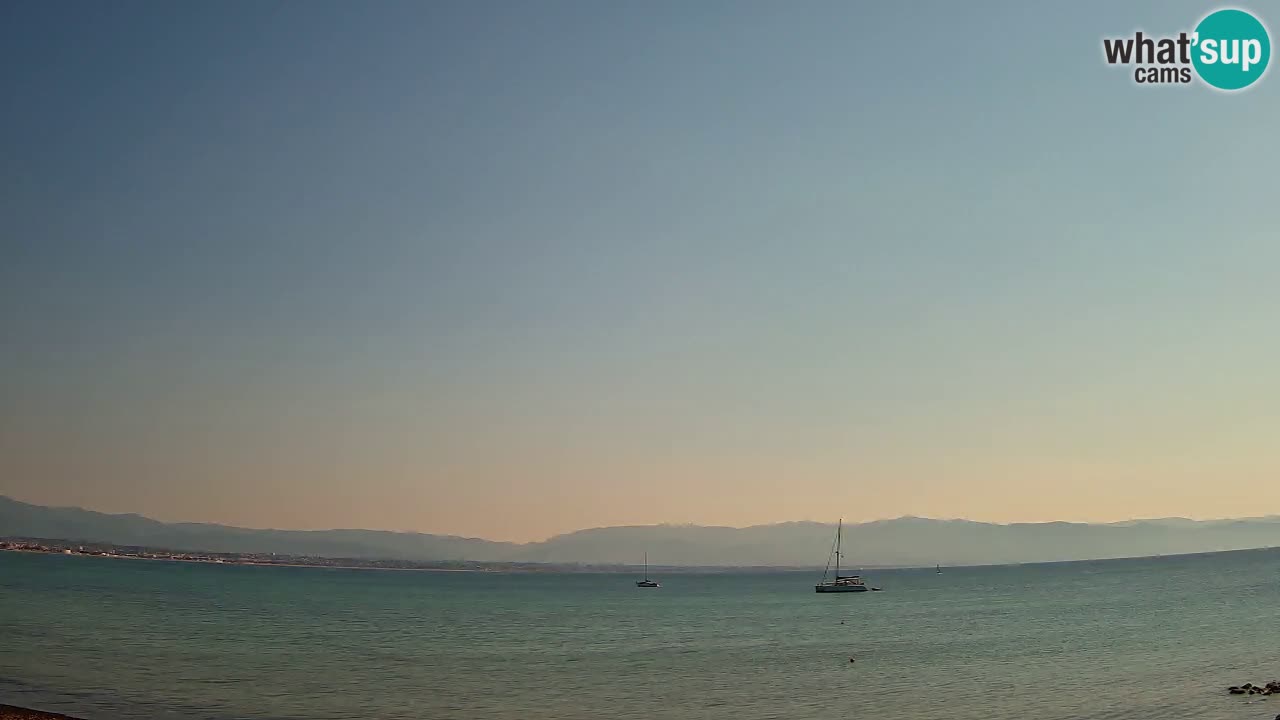 Webcam Cagliari Windsurf Club – Playa del Poetto en directo