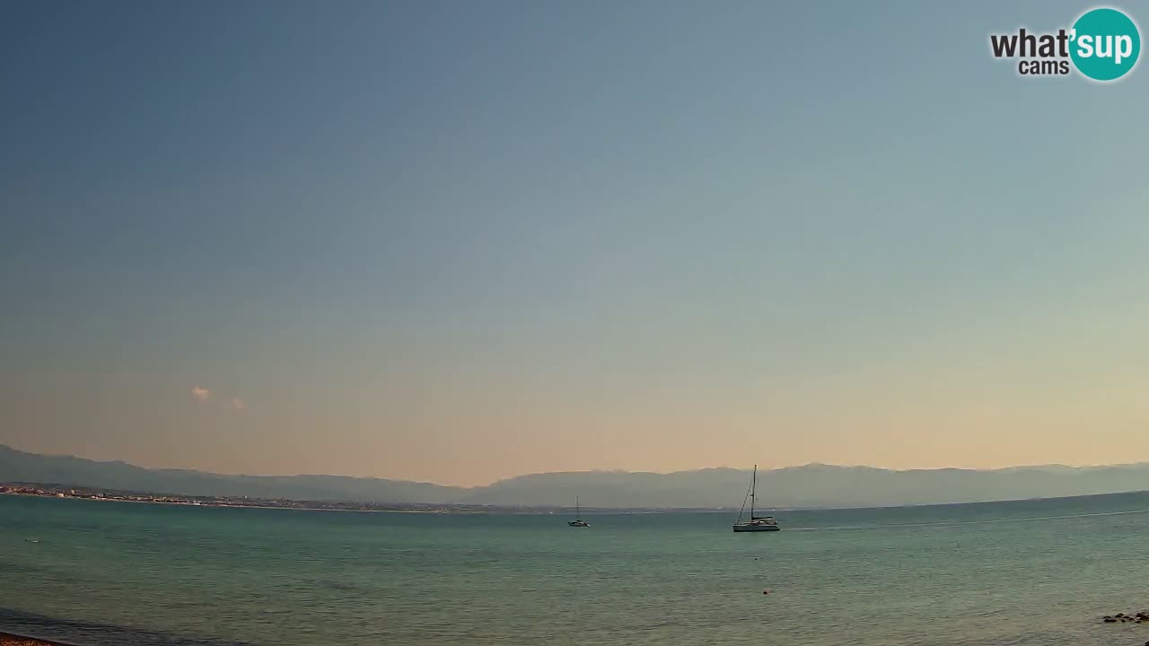 Web kamera Cagliari Windsurf Club – Poetto plaža uživo