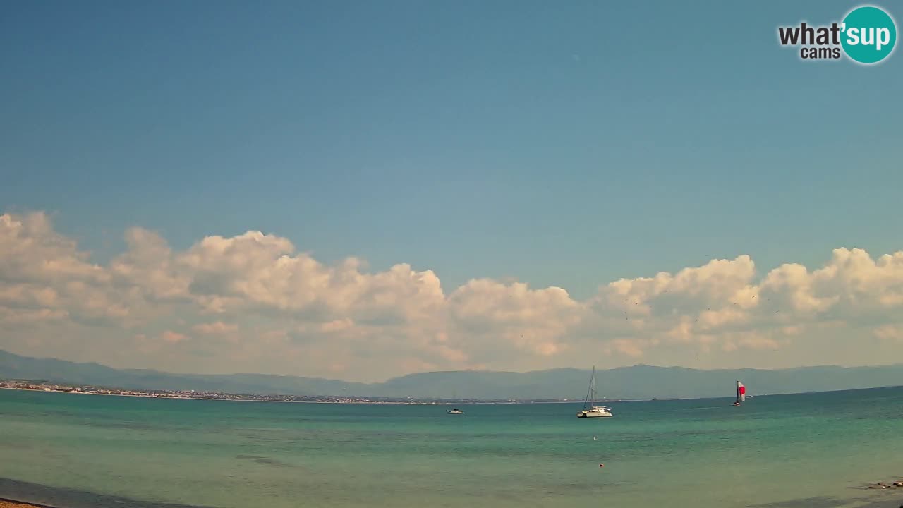 Web kamera Cagliari Windsurf Club – Poetto plaža uživo
