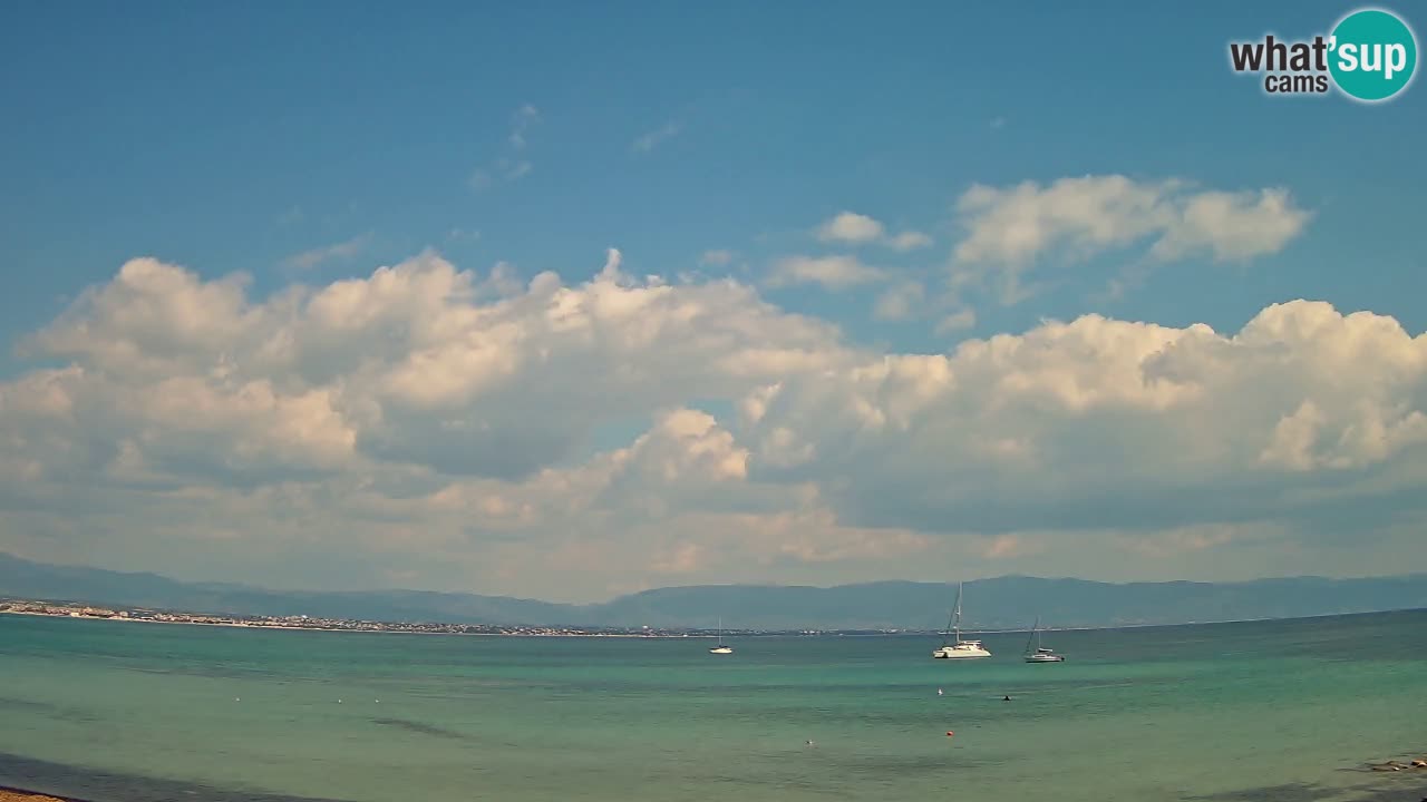 Web kamera Cagliari Windsurf Club – Poetto plaža uživo