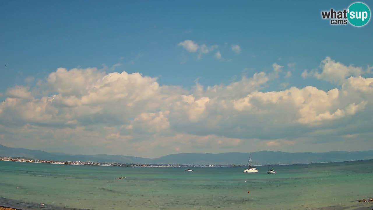 Webcam Cagliari Windsurf Club – Playa del Poetto en directo
