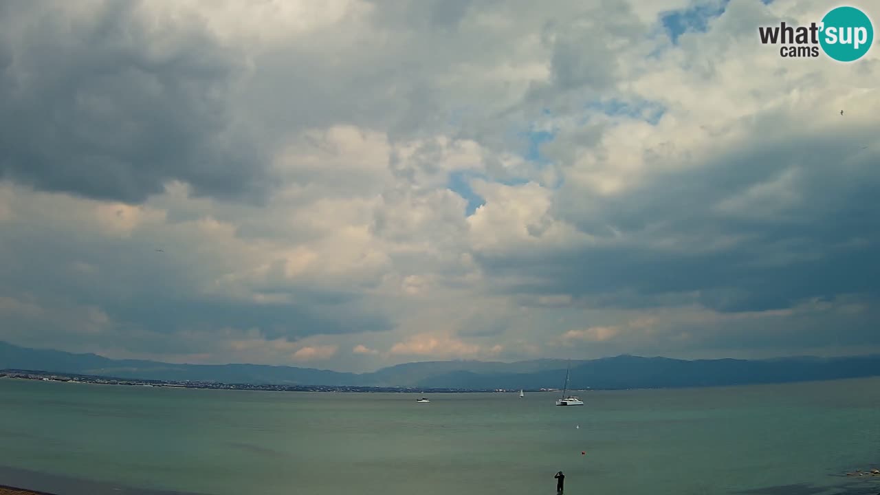 Web kamera Cagliari Windsurf Club – Poetto plaža uživo