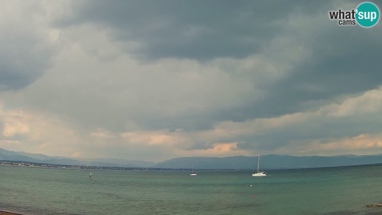Webcam Cagliari Windsurf Club – Plage du Poetto en direct