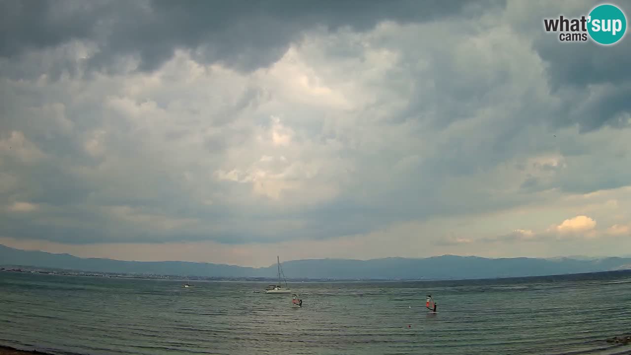 Webcam Cagliari Windsurf Club – Playa del Poetto en directo