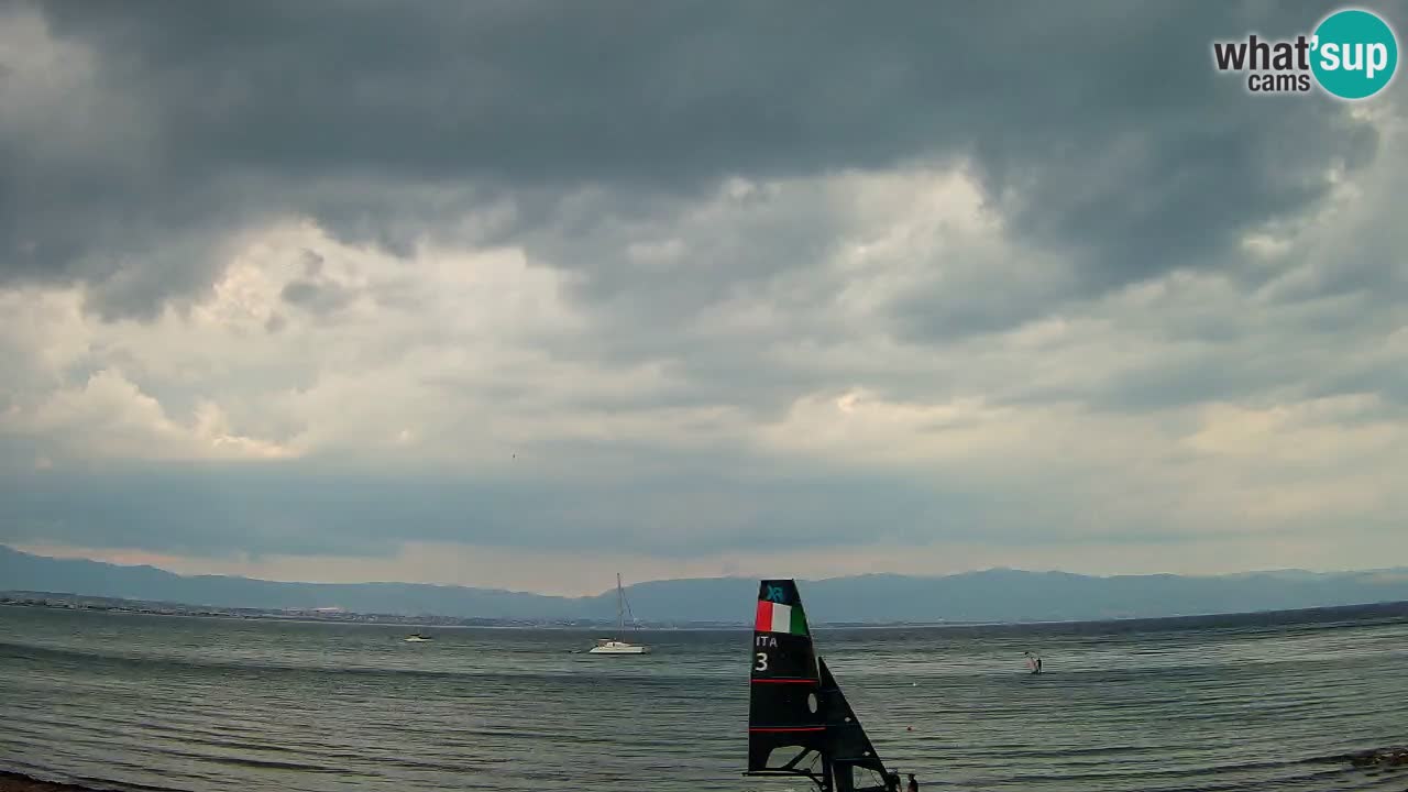 Web kamera Cagliari Windsurf Club – Poetto plaža uživo