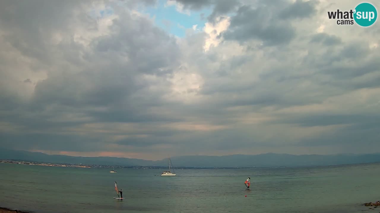 Webcam Cagliari Windsurf Club – Playa del Poetto en directo