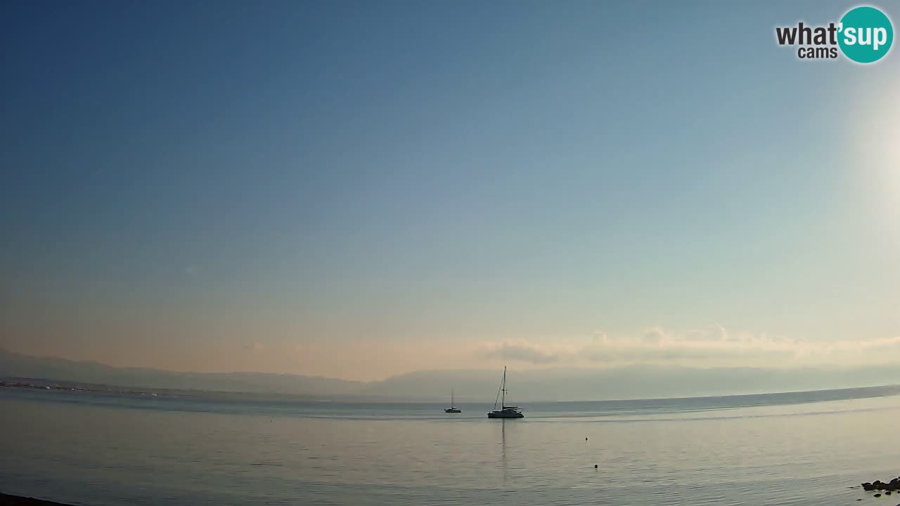 Spletna kamera Cagliari Windsurf Club – Pogled v živo s plaže Poetto