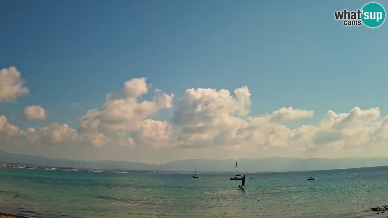 Webcam Cagliari Windsurf Club – Plage du Poetto en direct