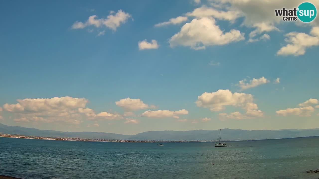 Webcam Cagliari Windsurf Club – Playa del Poetto en directo
