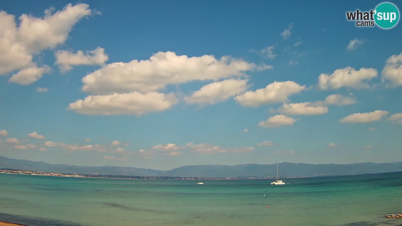 Spletna kamera Cagliari Windsurf Club – Pogled v živo s plaže Poetto