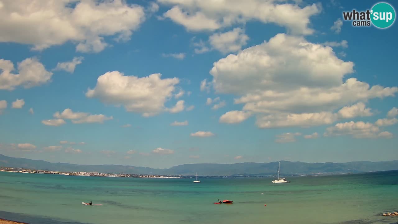 Webcam Cagliari Windsurf Club – Playa del Poetto en directo