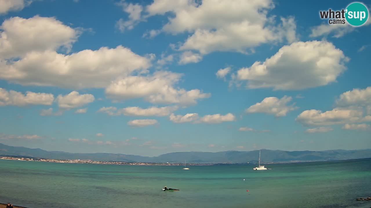 Webcam Cagliari Windsurf Club – Playa del Poetto en directo