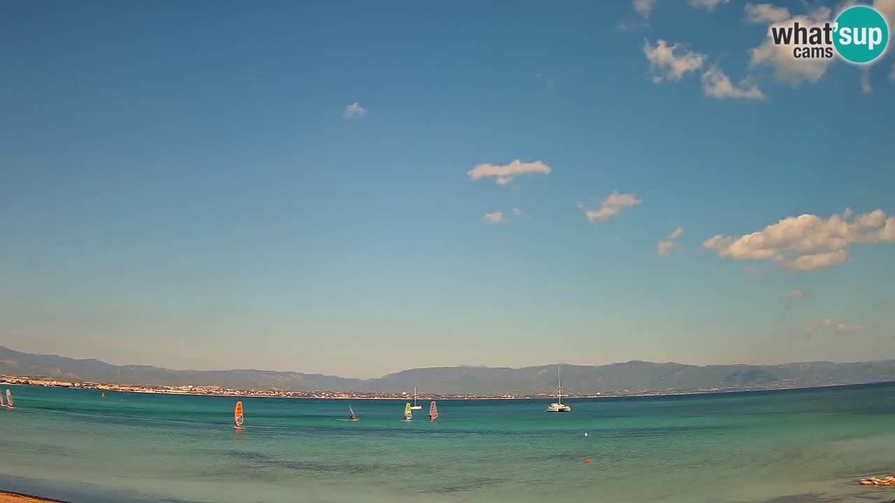 Webcam Cagliari Windsurf Club – Spiaggia del Poetto in diretta