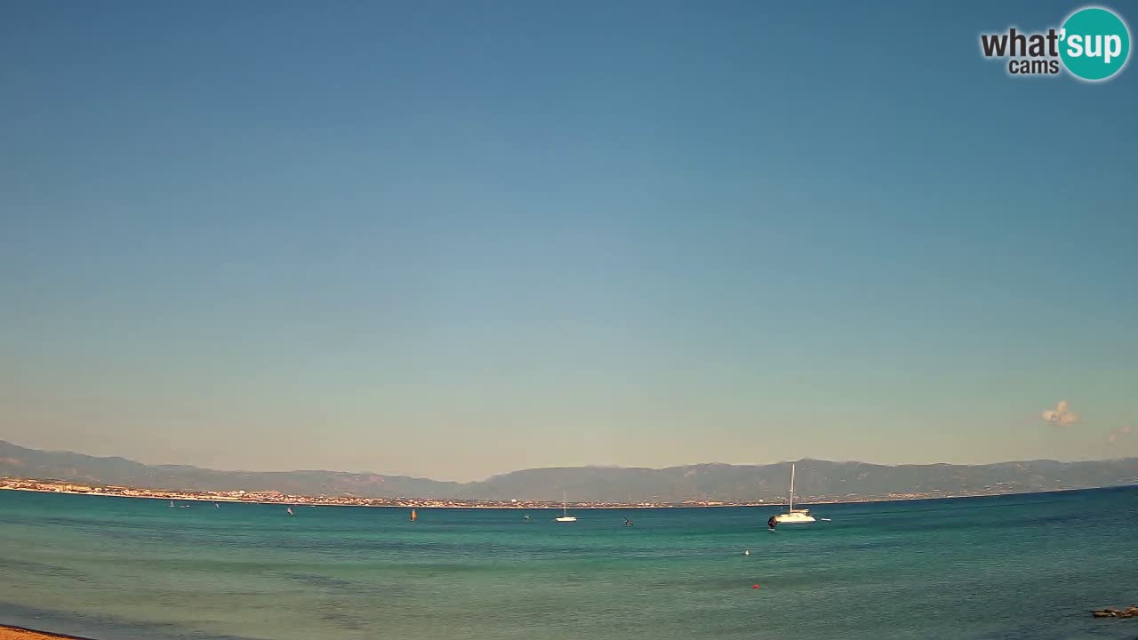Webcam Cagliari Windsurf Club – Spiaggia del Poetto in diretta