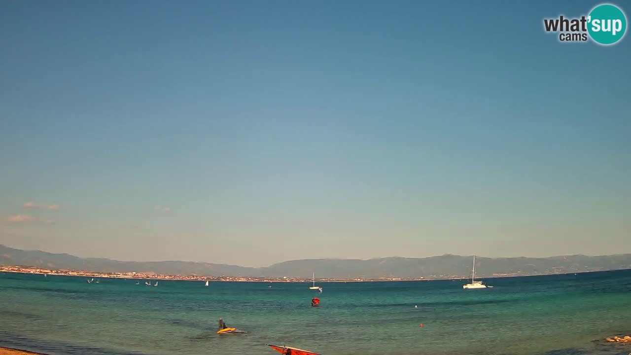 Webcam Cagliari Windsurf Club – Spiaggia del Poetto in diretta