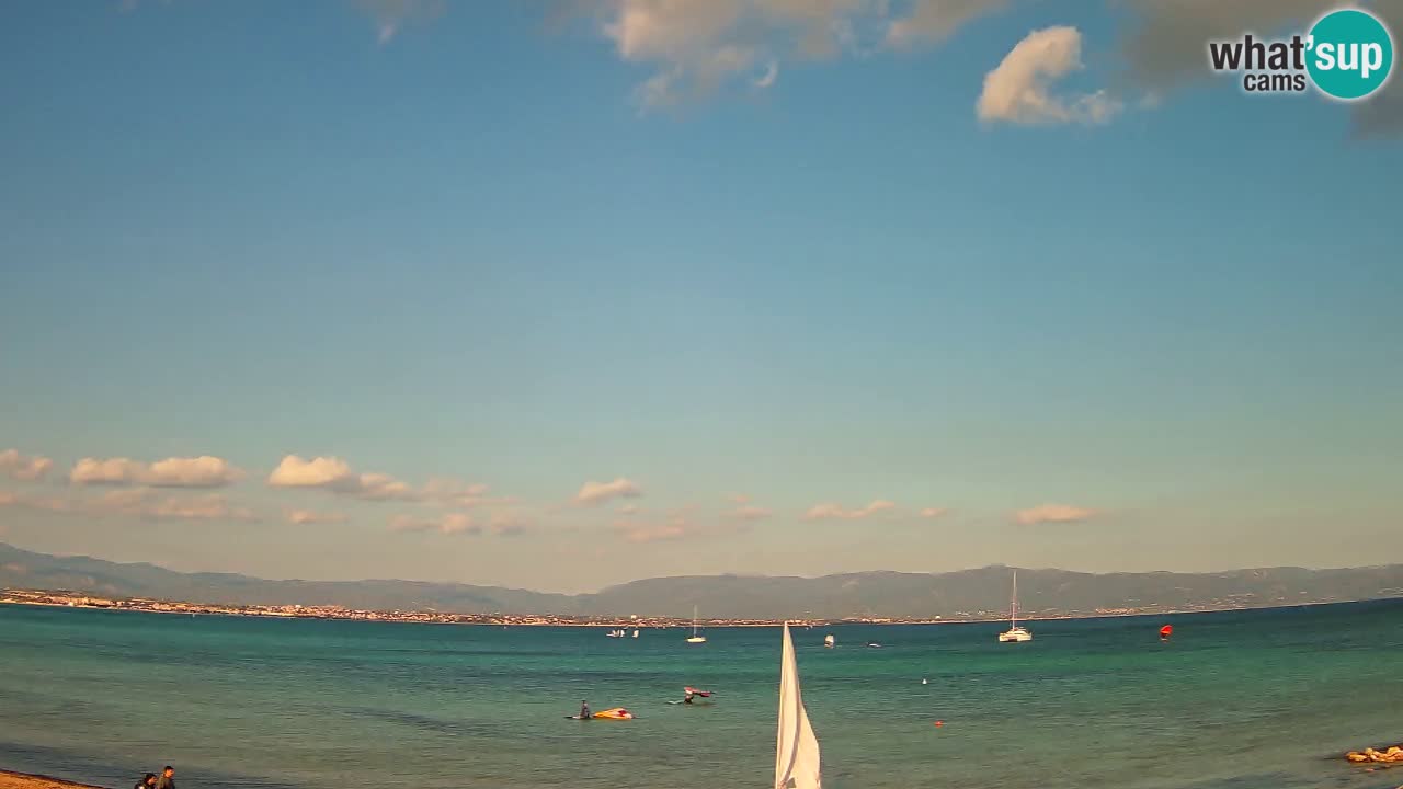 Webcam Cagliari Windsurf Club – Liveblick vom Poetto Strand