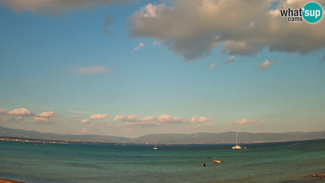 Webcam Cagliari Windsurf Club – Spiaggia del Poetto in diretta