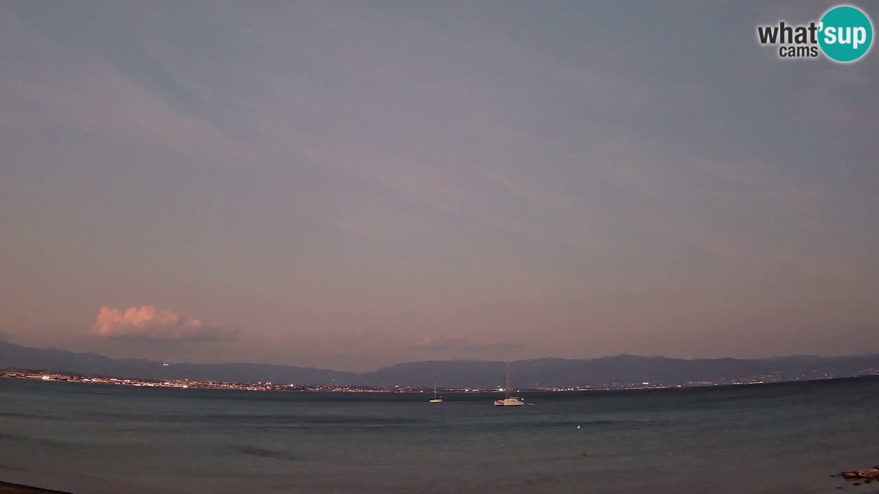 Webcam Cagliari Windsurf Club – Playa del Poetto en directo