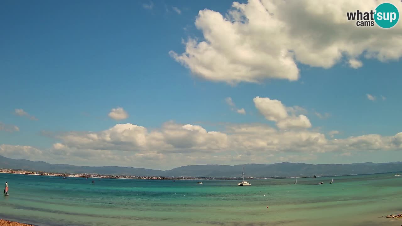 Web kamera Cagliari Windsurf Club – Poetto plaža uživo