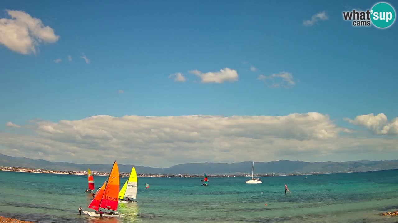 Webcam Cagliari Windsurf Club – Spiaggia del Poetto in diretta