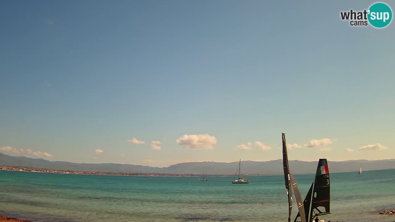 Web kamera Cagliari Windsurf Club – Poetto plaža uživo