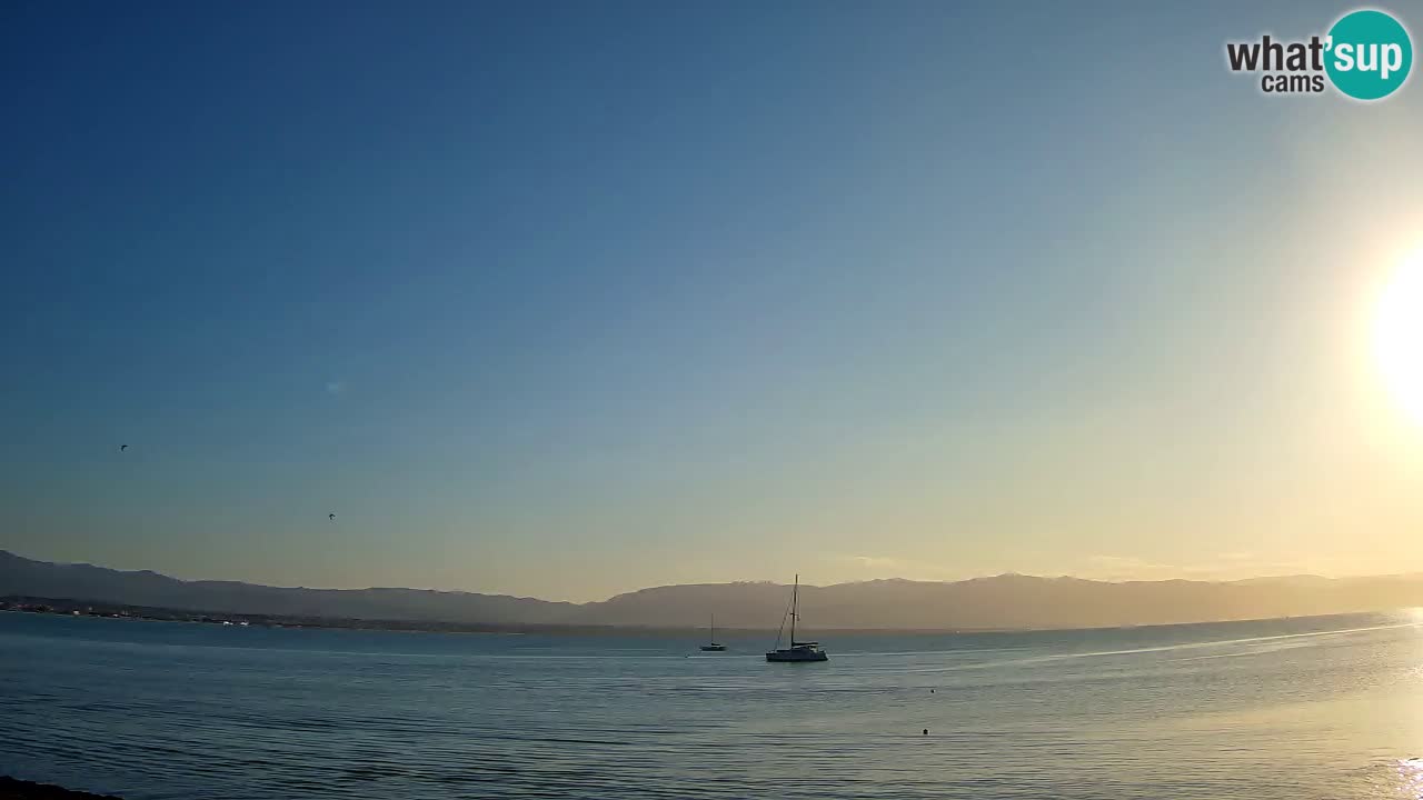 Web kamera Cagliari Windsurf Club – Poetto plaža uživo