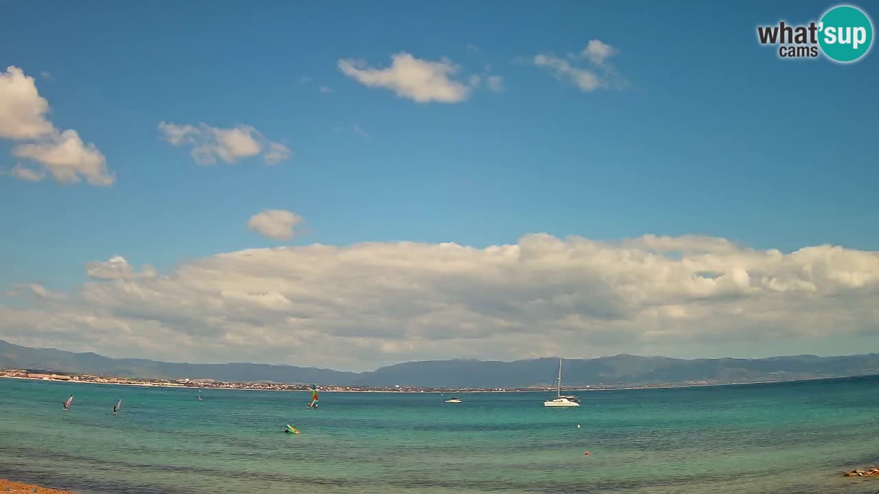 Webcam Cagliari Windsurf Club – Playa del Poetto en directo