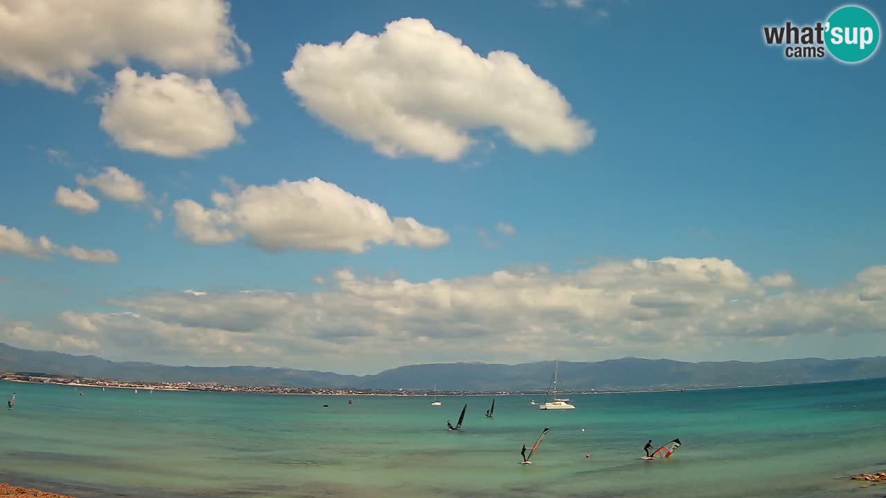Web kamera Cagliari Windsurf Club – Poetto plaža uživo