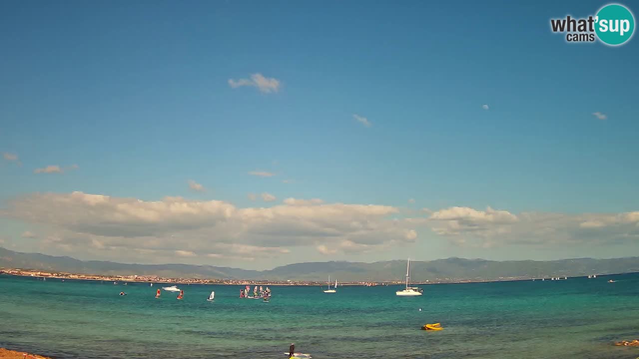 Webcam Cagliari Windsurf Club – Liveblick vom Poetto Strand