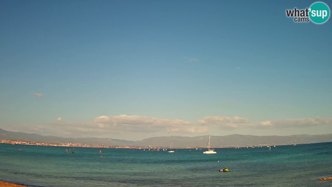 Webcam Cagliari Windsurf Club – Plage du Poetto en direct