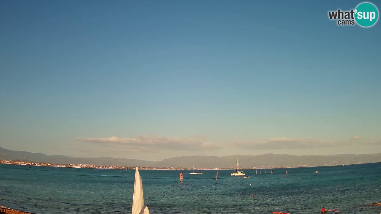 Webcam Cagliari Windsurf Club – Liveblick vom Poetto Strand