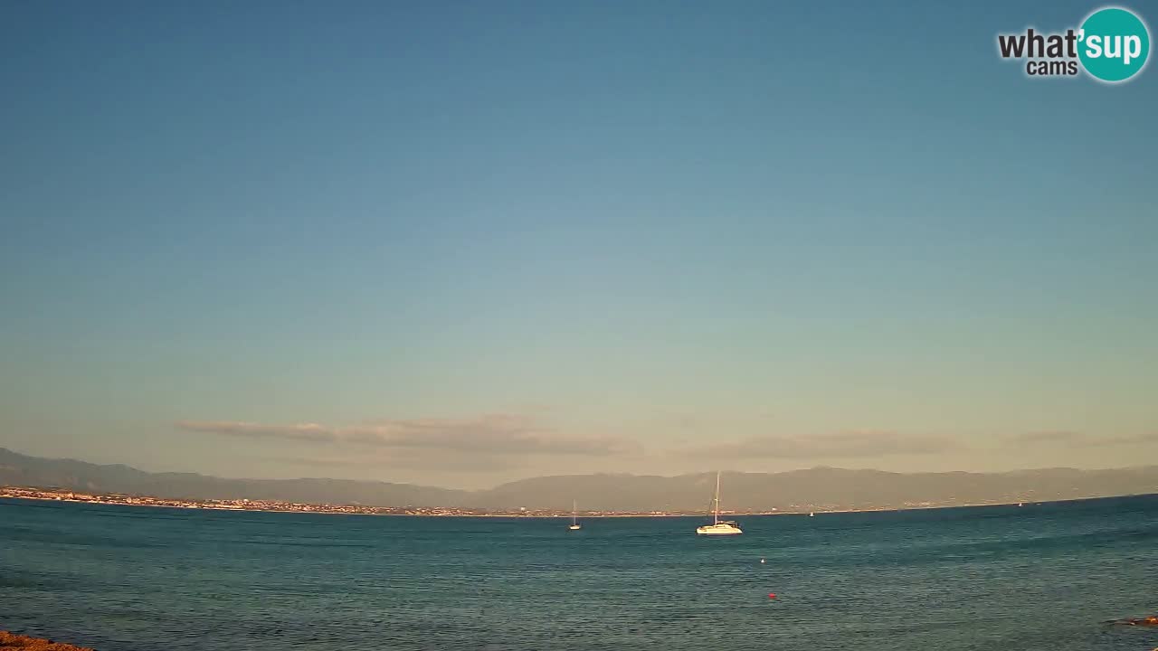 Spletna kamera Cagliari Windsurf Club – Pogled v živo s plaže Poetto
